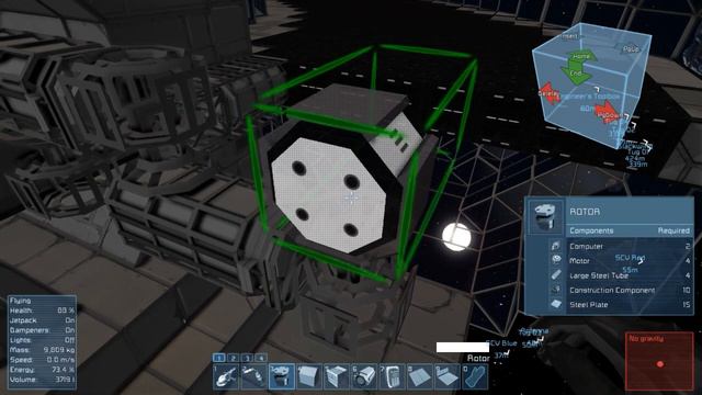 Let's Play Space Engineers Survial S1E24 Home Base: Folding Solar Panels
