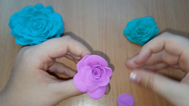 Роза из лёгкого пластилина смотреть онлайн