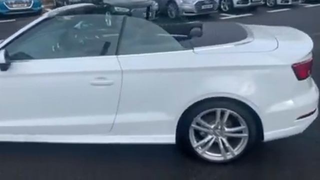 Glacier White Audi A3 Cabriolet 35 TFSI s-line s-tronic смотреть онлайн