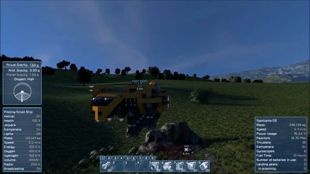 Space Engineers: The Goat at work (Horizantal Strip Miner) смотреть онлайн