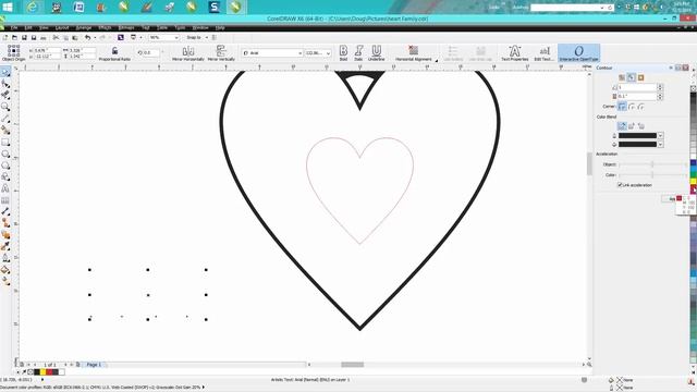 Corel Draw Tips & Tricks LASER How to make a Heart Family Ornament смотреть онлайн
