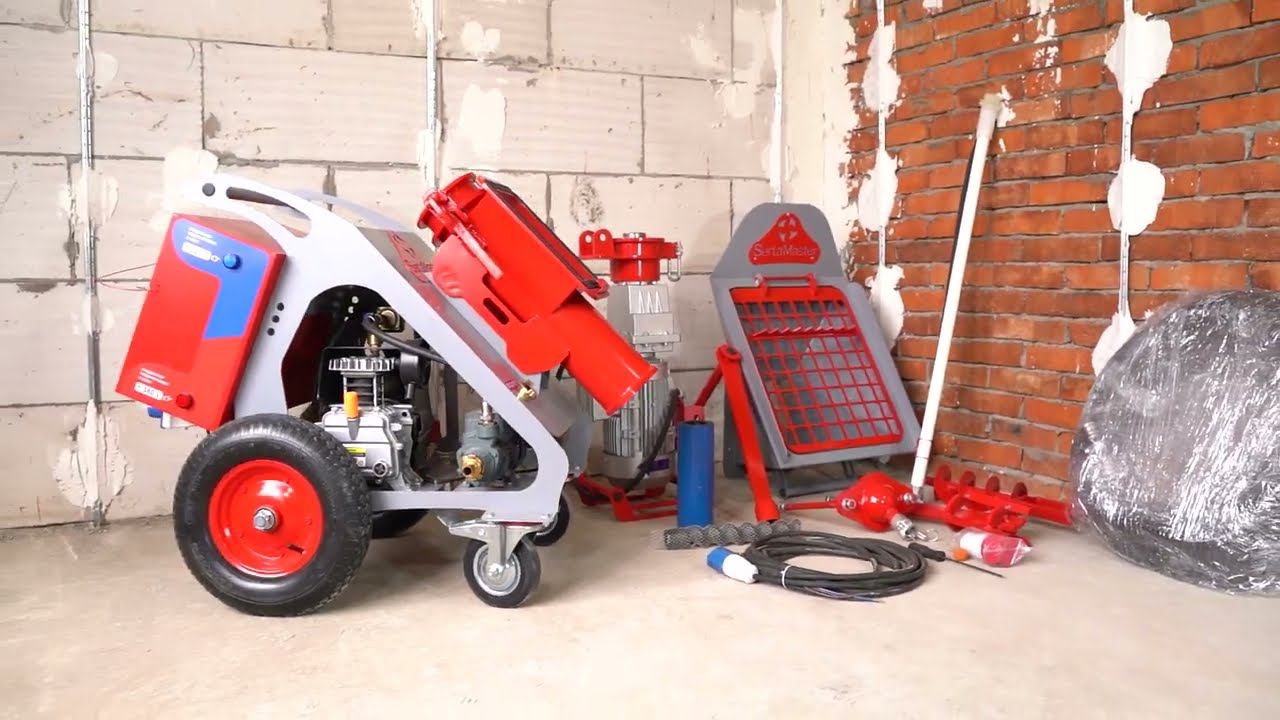 Подробный запуск штукатурной станции SERTAMASTER XL