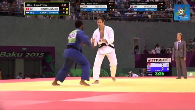 Guillaume Elmont vs Ciril Grossklaus European games Baku 2015 смотреть онлайн