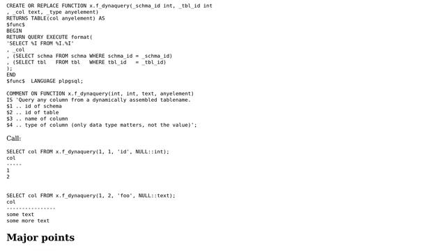Databases: PostgreSQL: Using schema and table names from other tables? (2 Solutions!!) смотреть онлайн