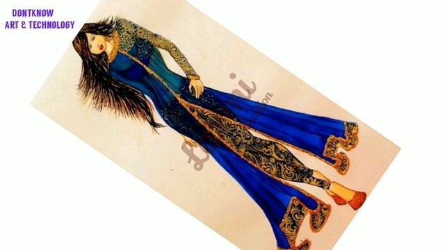 Fashion Design Sketches of Dresses / Fashion Illustration Sketches ideas смотреть онлайн