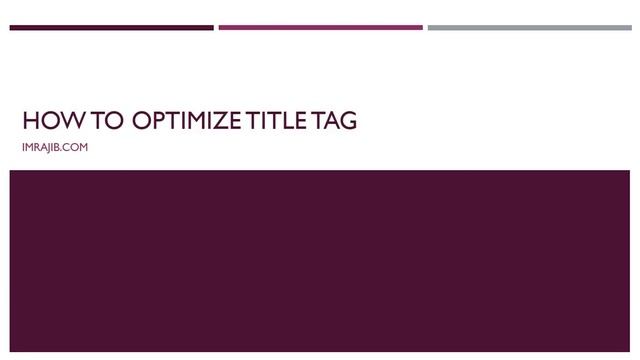 SEO Bangla Tutorial - How to Optimize Title Tag for Better Google Ranking смотреть онлайн