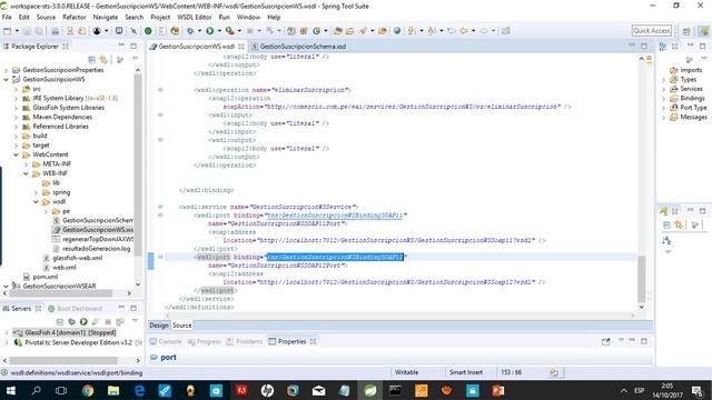 SOA 2.2 Análisis de un Contrato de un servicio WSDL y XSD смотреть онлайн