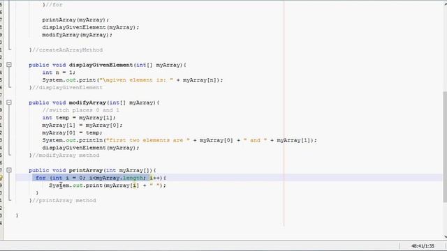 Java Single Dimensional Array Intro смотреть онлайн