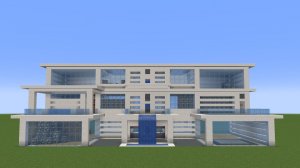 Майнкрафт - Как построить большой современный дом. Minecraft