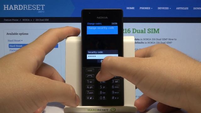 How to Input Security Code in NOKIA 216 – Security Settings смотреть онлайн