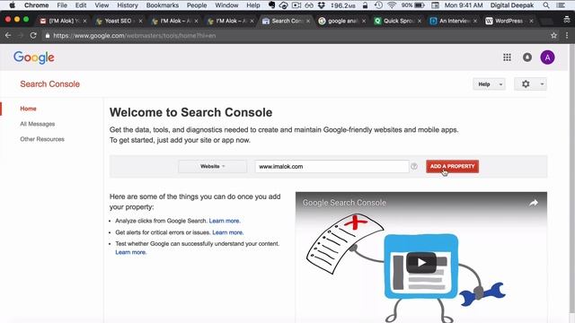 WP Blog - Initial Setup with Search Console and Analytics смотреть онлайн