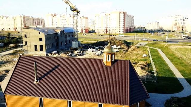 Строительство воскресной школы при храме Святителя Спиридона Тримифунтского в микрорайоне Ольшанка смотреть онлайн
