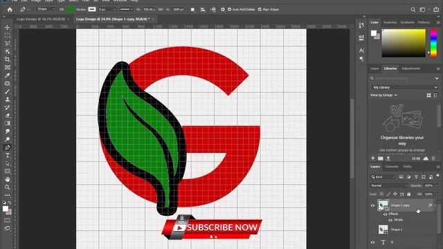 Professional Logo Design Photoshop cc Tutorial смотреть онлайн