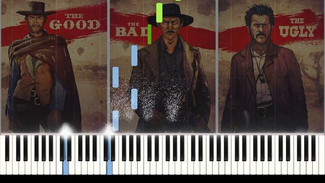 ENNIO MORRICONE - Il Triello (The Trio) Piano Cover [SHEET+MIDI] смотреть онлайн