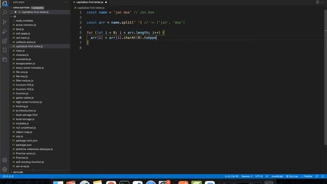 Js 2022: Capitalize first letters смотреть онлайн