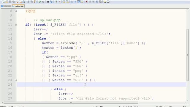PHP File Upload Tutorial - Limit file extensions too! смотреть онлайн