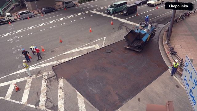 Как Японцы работают - Быстро и Качественно! Дороги сделаные в Японии! смотреть онлайн