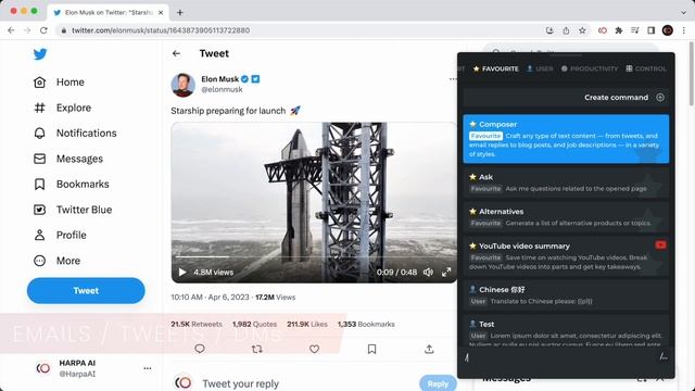 ? Alternative to Bing AI for Chrome, HARPA AI features overview смотреть онлайн