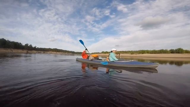 Сплав байдарки, река Унжа Мантурово-Макарьев Костромская область 120 км. смотреть онлайн