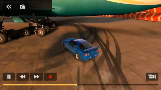 Шикарный дрифт в аэропорту на Nissan Skyline R34 | CarX Drift Racing смотреть онлайн