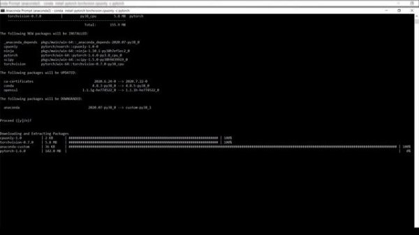 PyTorch Tutorial 2 - Install PyTorch Windows 10 Anaconda