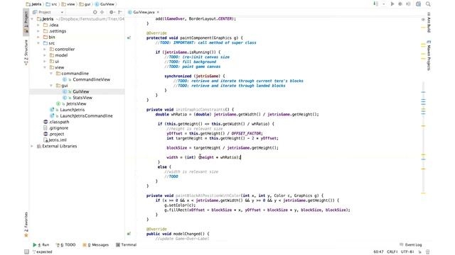 FUN mit FOPT #10 - Ein Tetris-Clon in Java - Die View-Komponente (3/4) смотреть онлайн