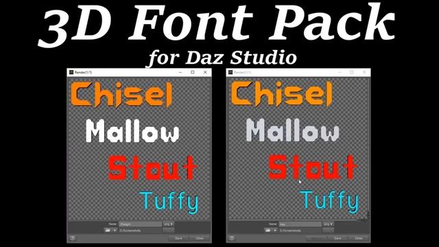 Rendering Iray and 3Delight Scenes in Daz Studio with 3D Font Pack 1 смотреть онлайн