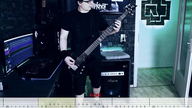 Slipknot- Duality (Bass Cover w/Tabs and Lyrics) смотреть онлайн