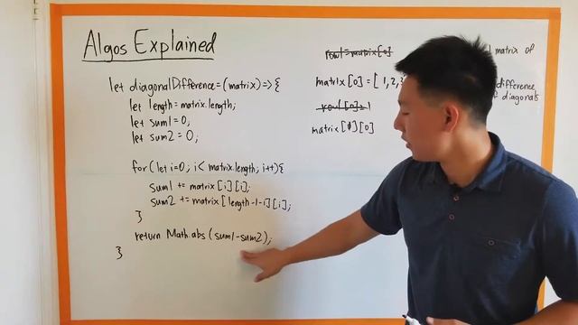 Algorithm: Diagonal Difference смотреть онлайн