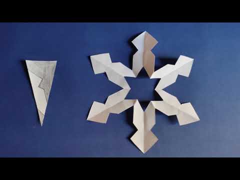 Рождественская бумажная снежинка #10 - Как сделать простую бумажную снежинку смотреть онлайн