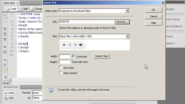 Adobe Flash CS4 Video Tutorial part 11 Deploying with Dreamweaver смотреть онлайн