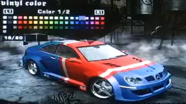 NFS Most Wanted Tuning Mercedes Benz CLK 500
