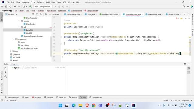 Spring Boot OTP Verification using Email | Java Mail Sender | SMTP смотреть онлайн