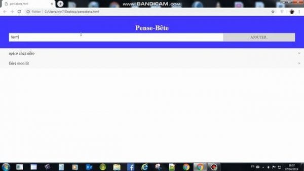 pense bête html et javaScript