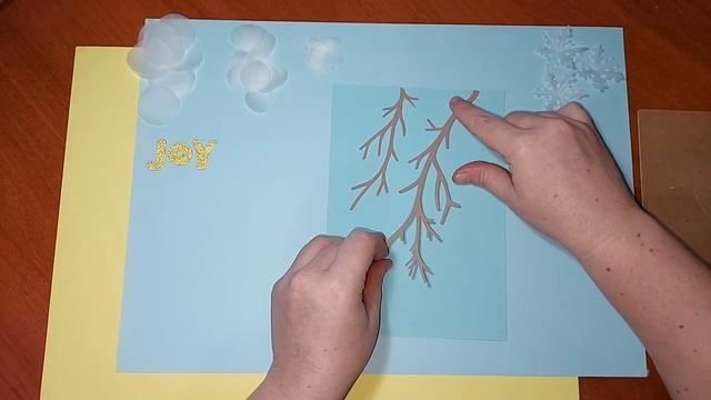 " Зима. Воздушное вдохновение." Аппликация в стиле боке. Идея зимней поделки. смотреть онлайн