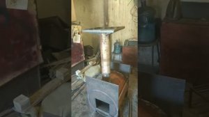 Печь для бани своими руками из 530 трубы за пол дня. Толстостенная печь для бани.