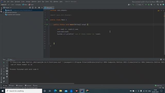 error in java in one video in intlellij idea ( java: ';' expected)!!fx-coding смотреть онлайн