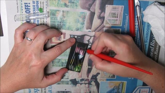 Ampersand inks testing - Make your own scratchboard - BONUS speed drawing смотреть онлайн