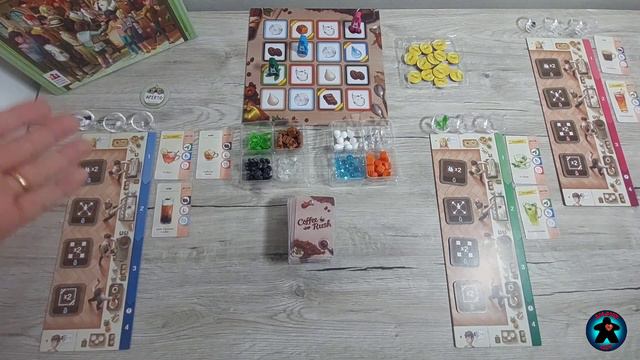 Coffee Rush - Tutorial - gioco da tavolo смотреть онлайн