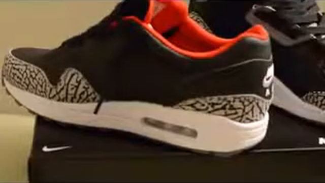 Nike ID Elephant Print Air Max 1 Air Jordan Cement 3 Review