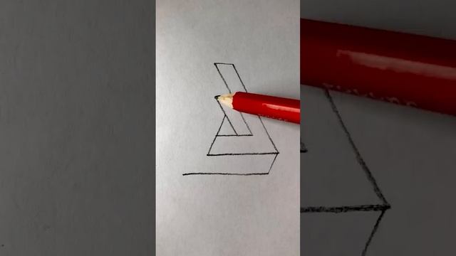 Как нарисовать НЕВОЗМОЖНЫЙ ТРЕУГОЛЬНИК | 3D | Оптическая иллюзия смотреть онлайн