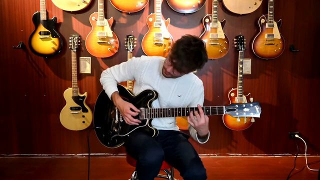 Gibson ES-335 1959 Reissue Murphy Lab Ultra Light Aged Ebony #A90493 смотреть онлайн