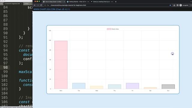 How to Keep Y Scale at Max 100 Percent in Chart JS 4 смотреть онлайн