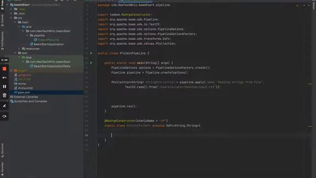 Setting up Apache Beam Pipeline with JAVA SDK. 01 смотреть онлайн