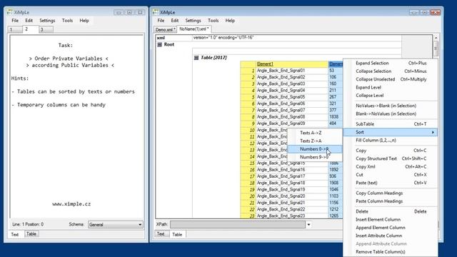 Editing xml in XiMpLe editor - Part II - Sorting смотреть онлайн