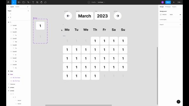 How to make a responsive calendar | Smart Animate & Autolayout Figma смотреть онлайн