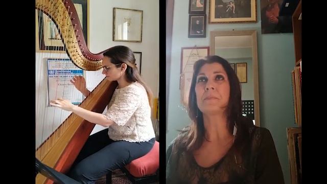 "La Vergine degli Angeli" di G. Verdi, Teresa Cardace (soprano) & Chiara Brun ( arpa) смотреть онлайн