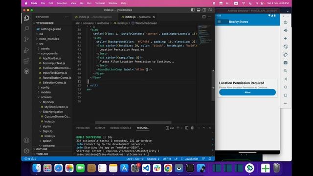 React Native How to Get Current Location - Get Mobile App Permissions | Part 20 смотреть онлайн