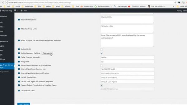 Zapp Proxy Server Plugin for WordPress