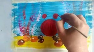 Рисуем подводный мир. Краб. Урок рисования для детей